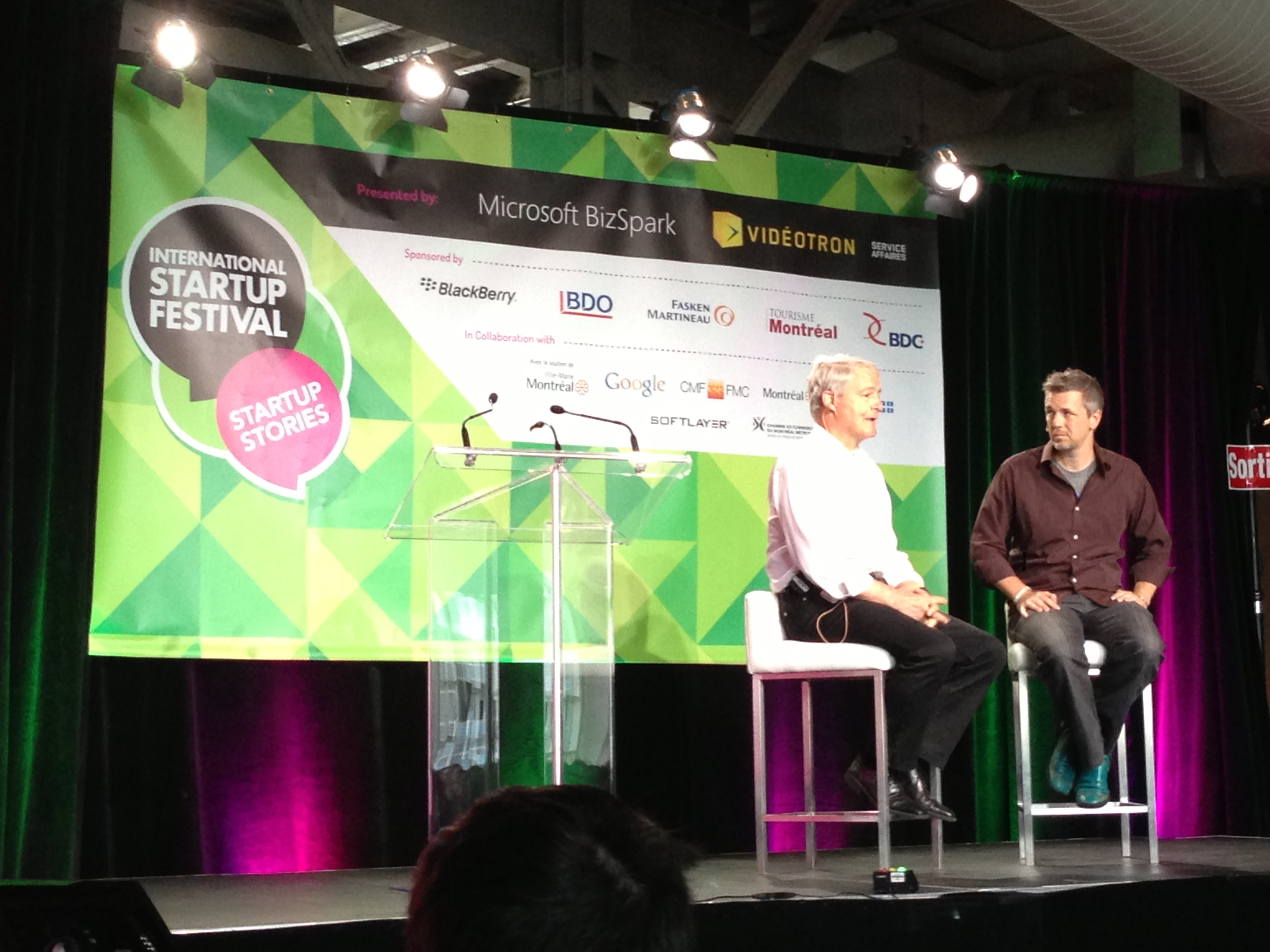 Marc Garneau with Brady Forrest | BetaKit Marc Garneau with Brady Forrest