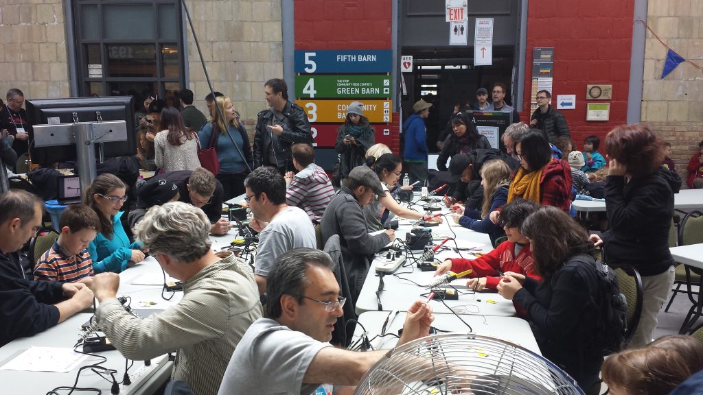Soldering Workshop at Maker Faire