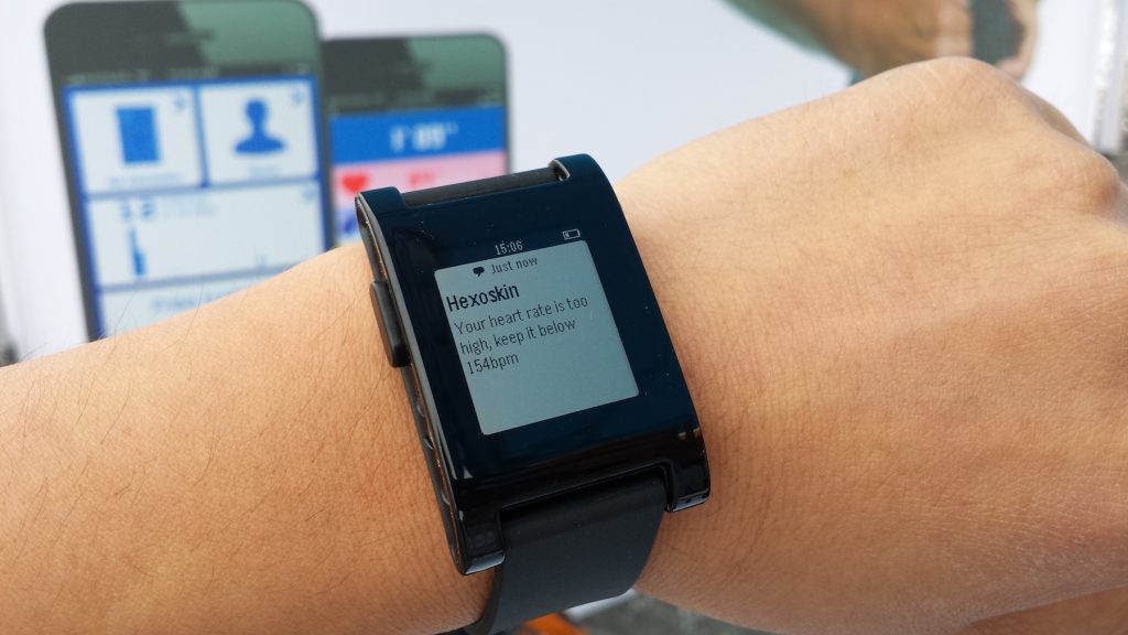 Hexoskin With Pebble Smartwatch