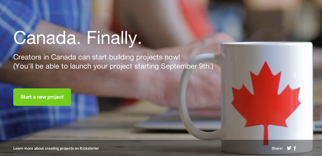 Kickstarter Canada