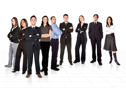 entrepreneur and his business team