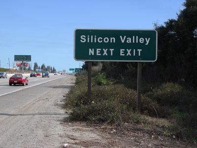 silicon valley traffic sign